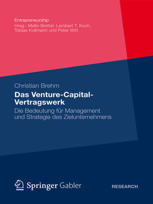 cover image of Das Venture-Capital-Vertragswerk